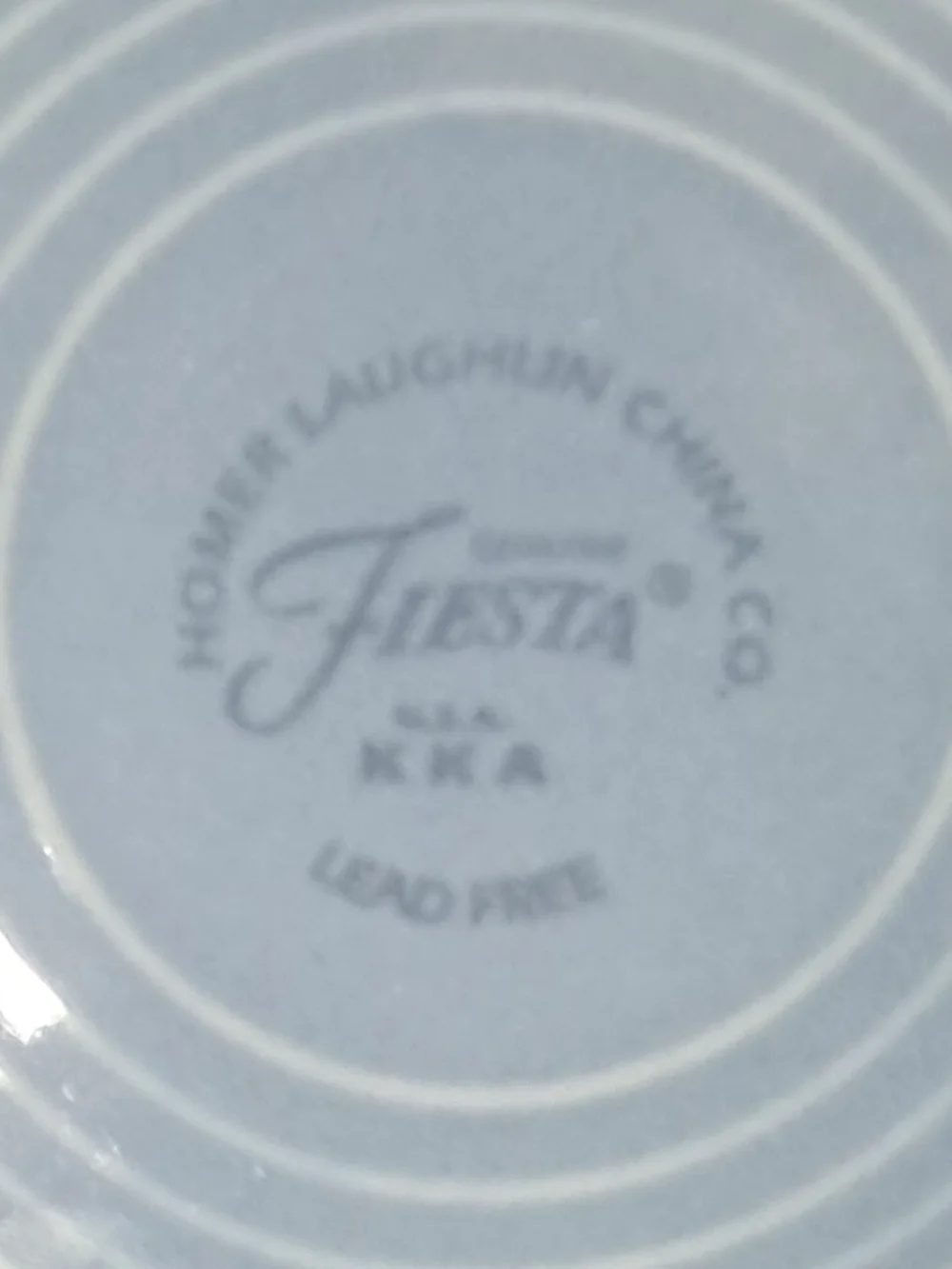 Vintage Fiesta Periwinkle Blue 7.25